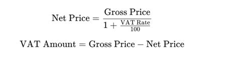 extract vat|calculate vat from gross.